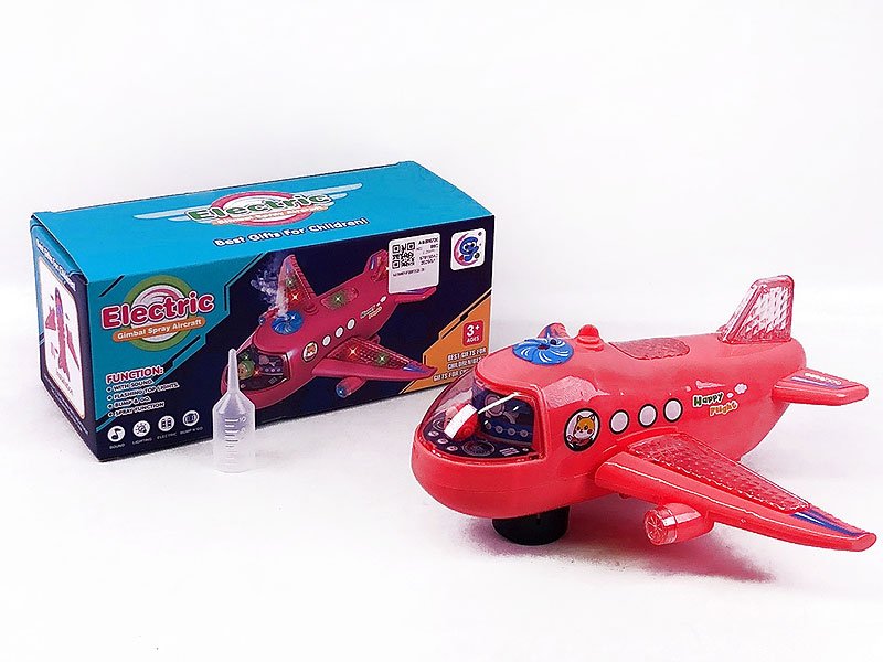 AB006720 Light & Sound Spray Airplane Toy for Kids - Image 1