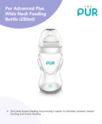 PUR Advanced Plus Wide Neck Feeding Bottle 250ml (8oz) – BPA Free | Anti-Colic | 3+ Months 9812 - Image 3