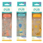 PUR Wide Neck Baby Feeding Bottle 11oz (325ml) – BPA Free | Variable Flow (V) | 3+ Months (9017)
