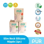 Pur Silicone Nipple M Size – Anti-Colic & Soft Feeding Nipple (13206) - Image 2