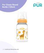 PUR Classic Round Baby Feeding Bottle 125ml (4oz) – BPA Free | Standard Neck (9012) - Image 2