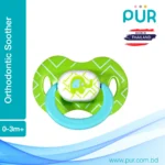 Pur Orthodontic Silicone Soother 0–3m+ – 14015