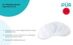 Pur Washable Breast Pads (4pcs) – (9833) - Image 2