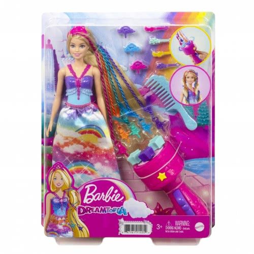 barbie-province-dream-hall (2) Barbie Dreamtopia Rainbow Hair Styling Doll Set - Image 1