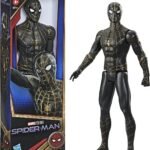 Hasbro Marvel Spider-Man Titan Hero Series 12-Inch Black and Gold Suit Action Figure Toy, Inspired By Spider-Man Movie, For Kids Ages 4 and Up