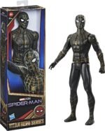 Hasbro Marvel Spider-Man Titan Hero Series 12-Inch Black and Gold Suit Action Figure Toy, Inspired By Spider-Man Movie, For Kids Ages 4 and Up