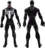 Marvel Spider-Man Titan Series Black Suit Spider-Man Action Figure (Scale 30 cm), Superhero Toy for Children from 4 Years - Image 3