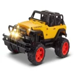 Crazy Burst Cross Country RC Jeep – 4WD Style Rechargeable Remote Control Car with LED Lights