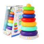 Rainbow Stacking Ring + Shape Sorter + Rattle Cars Combo Pack - Image 4