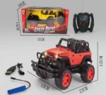 Crazy Burst Cross Country RC Jeep – 4WD Style Rechargeable Remote Control Car with LED Lights - Image 4