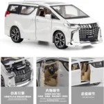1:24 Toyota Alphard MPV Diecast Car Model with Light & Sound - Image 6
