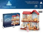 Princess House Doll House Play Set – 136 Pieces | Castle House Pretend Play Toy - Image 3