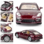 1:24 Porsche Panamera Alloy Model Car Simulation Sound And Light Pull Back - Image 7