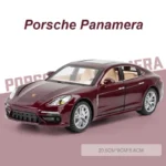 1:24 Porsche Panamera Alloy Model Car Simulation Sound And Light Pull Back - Image 4