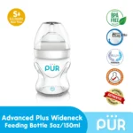 PUR Advanced Plus Wide Neck Feeding Bottle 5oz (150ml) – Slow Flow (0–3 Months) 9811 - Image 2