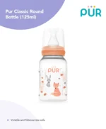 PUR Classic Round Baby Feeding Bottle 125ml (4oz) – BPA Free | Standard Neck (9012) - Image 3