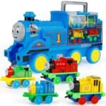 Thomas and friends Train set 5 Pcs Thomas storage train set Pull Back toy for kids gift - Image 2