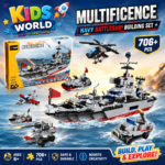 13-in-1 Military Battleship Building Blocks Set (Age 6+)