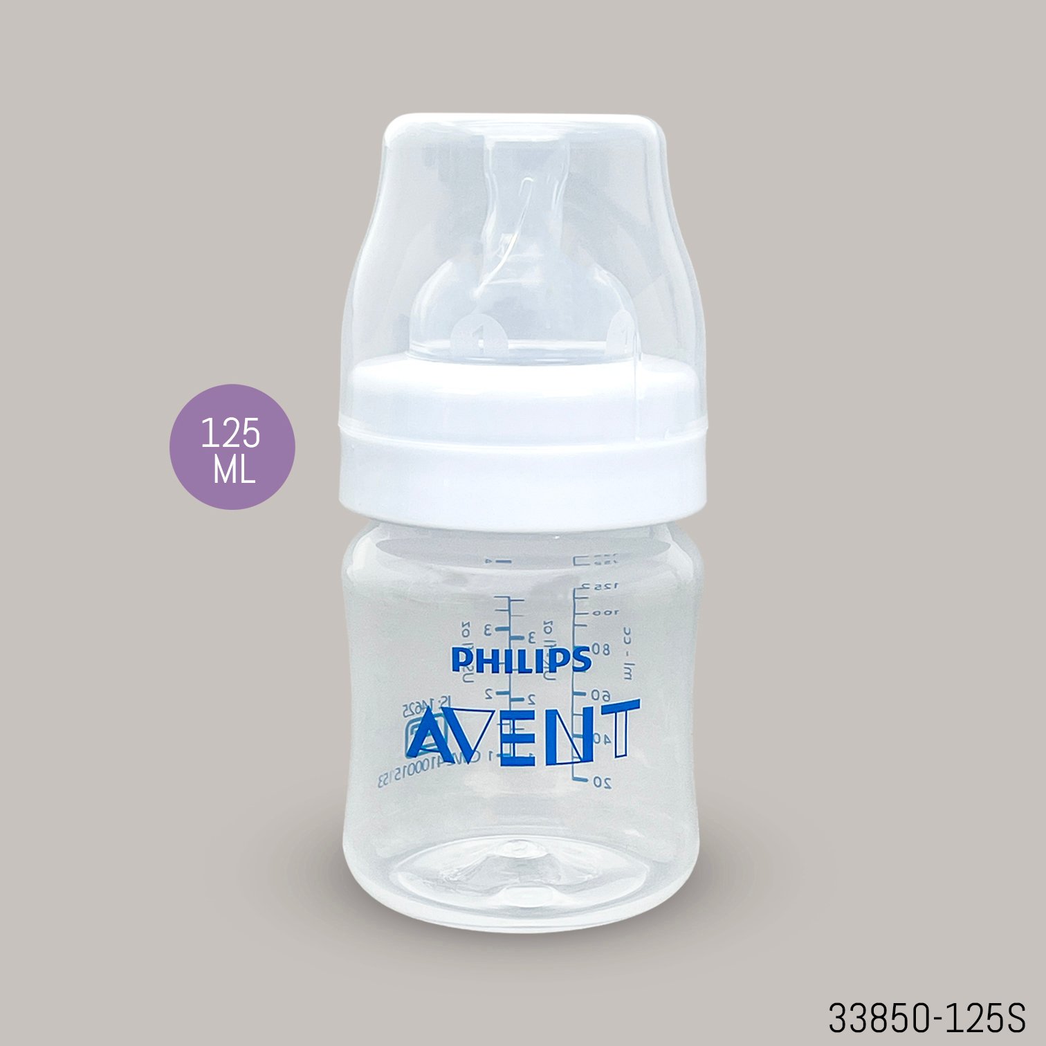 33850-125s-philips-avent-classic-wide-neck-pp-feeding-bottle-0-125ml-single-5 Philips Avent Anti Colic PP Feeder - 0m+125ml - Single - Image 1