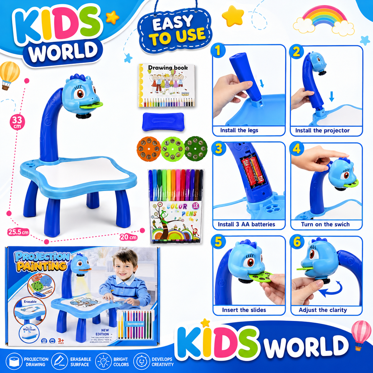 45b4e90a-1284-4282-9d75-6adcedb526f6 Projection Painting Table - Image 1
