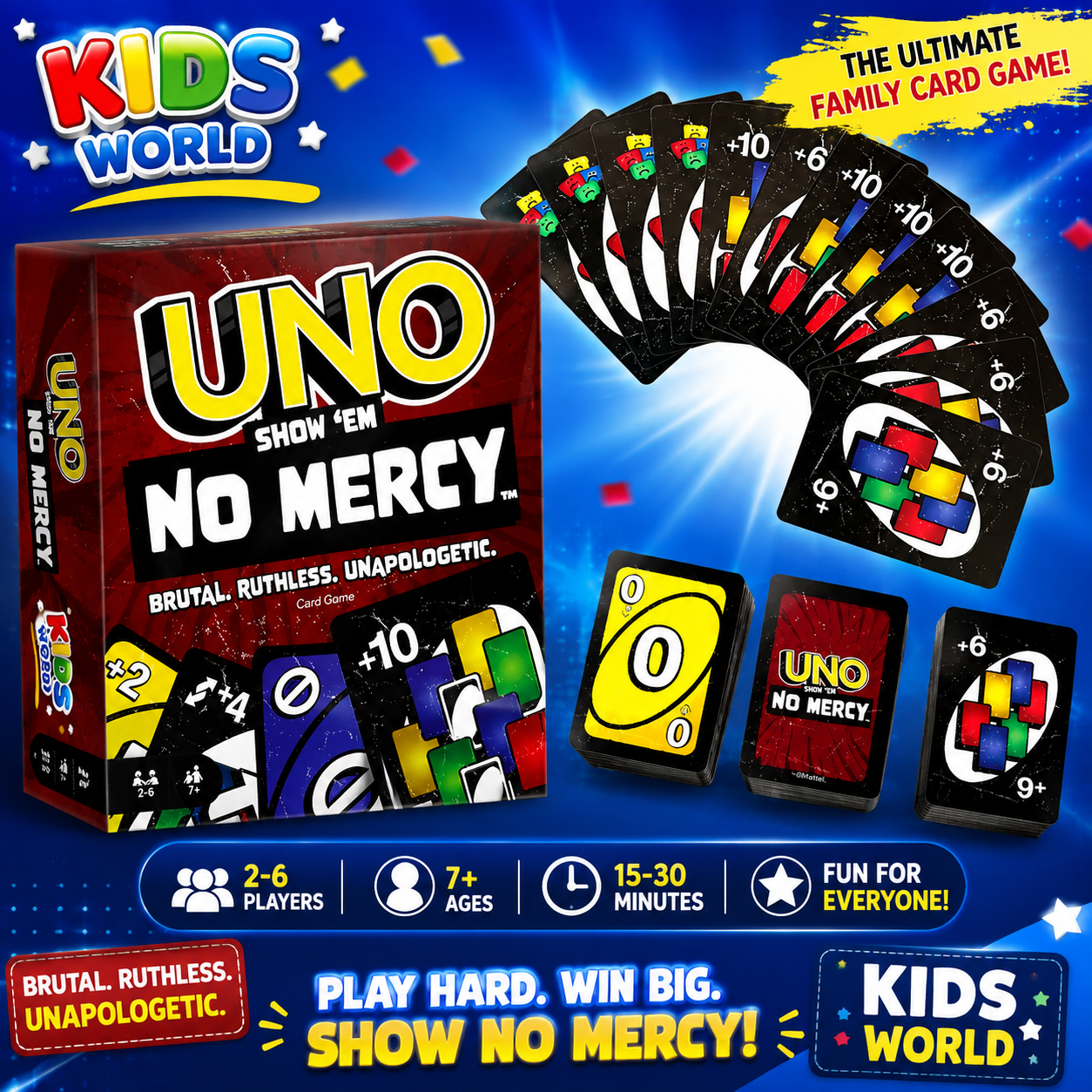 6c3f8a99-d3dc-4934-a84d-f715de7bb3e5 UNO Show 'Em No Mercy Card Game - Image 1
