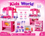 Kids Kitchen Set Toy Pretend Play Cooking Game Children Kitchen Toy for Girls