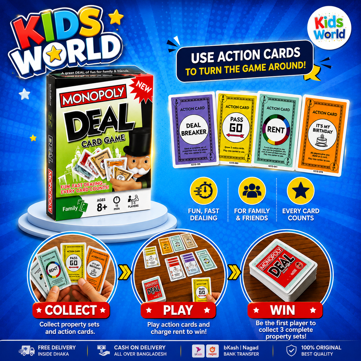 6ff37d0e-c515-47a8-9d05-9d86eea323a1 Monopoly Deal Card Game - Image 1