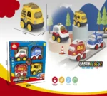 Urban Rescue Emergency Vehicle Set – 4 Push & Go Toy Cars - Image 4
