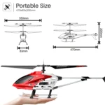 Rc Helicopter - 3.5CH Metal RC Helicopter With Lights Remote Controller Helicopter - Image 4