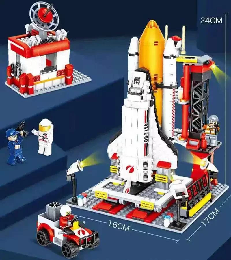 Space Shuttle Launch Building Block Set (806+ PCS) - Image 2