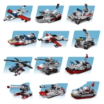 13-in-1 Military Battleship Building Blocks Set (Age 6+) - Image 5