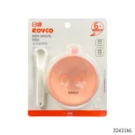 Rovco Baby Feeding Bowl with Spoon 6+ - Melon