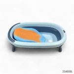 Rovco Multifunctional Folding Baby Bathtub with Bed - Blue