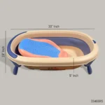 Rovco Multifunctional Folding Baby Bathtub with Bed - Rose - Image 2