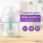 Philips Avent Natural Response Baby PP Feeding Bottle PP AirFree Vent 125ml 0m+ (Indonesia) - Image 2
